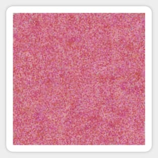 Pink and Peach Dot Pattern Sticker